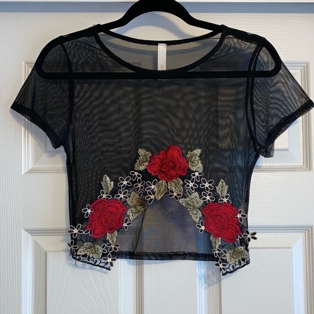 Sheer crop top